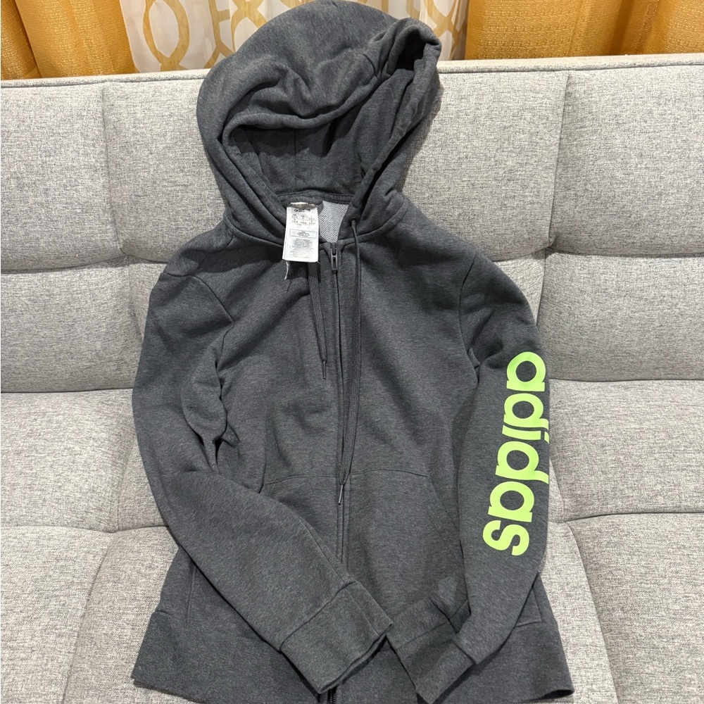 Adidas Women’s Gray Hoodie Jacket